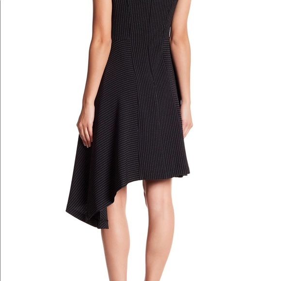 Betsey Johnson PinStriped Asymmetrical Dress - Picture 2 of 7